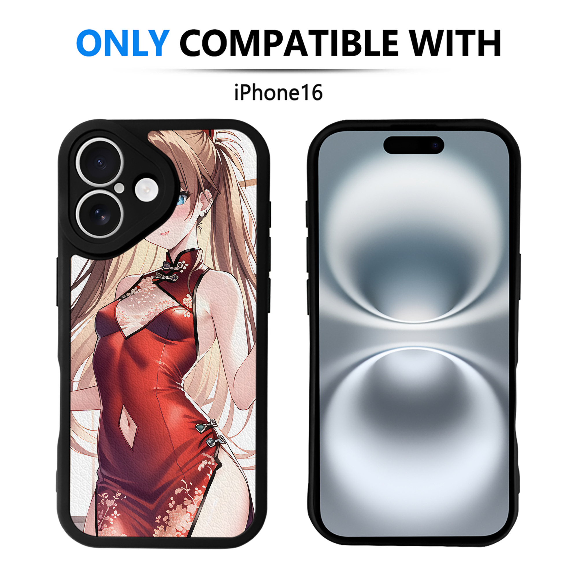（画像用） EVA 新世紀エヴァンゲリオン 【iPhone 16シリーズ対応】シリコンスマホケース（レザー調） 材質：シリコン